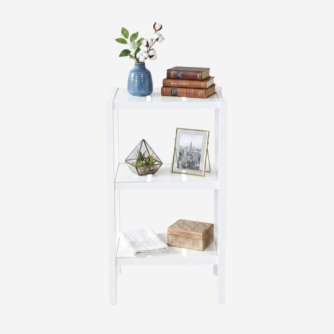 Mueble Anaquel Estante 3 Niveles Blanco, Mdf