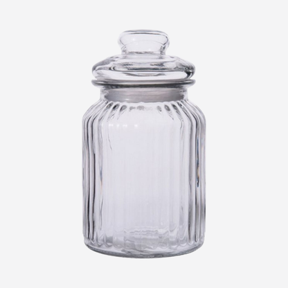 Tarro de Vidrio Acanalado 900ml Good & Good | Hermético para Almacenamiento