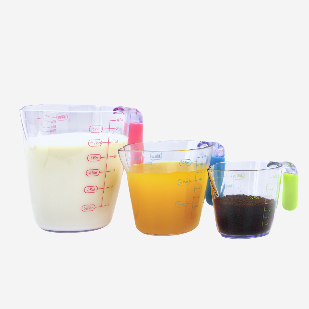 Set de 3 tazas medidoras