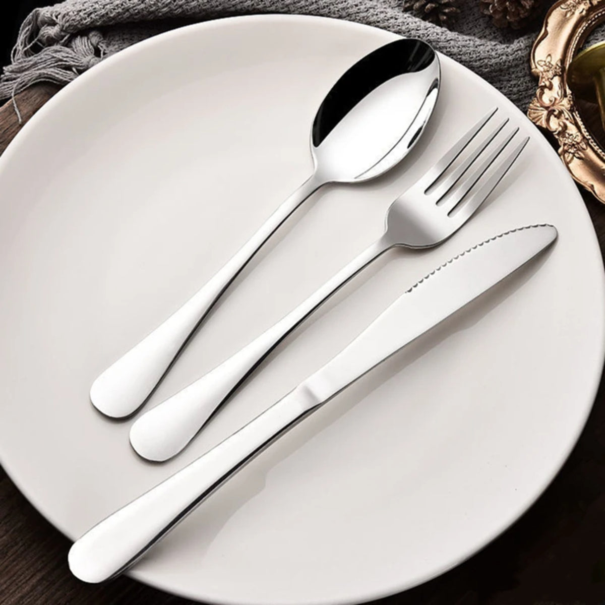 set de 12 tenedores para carne