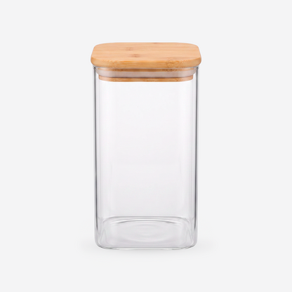Recipiente de plástico con tapa de Bambú 1.3L