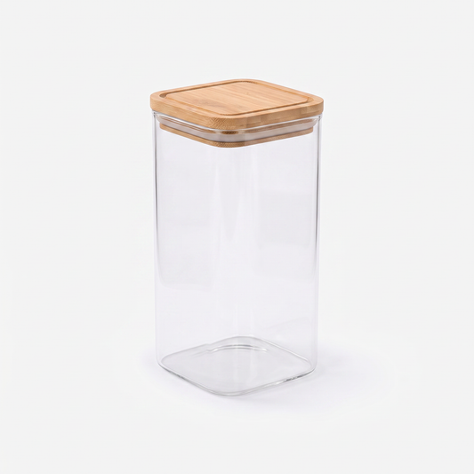 Recipiente con tapa hermética de bambú 3 L
