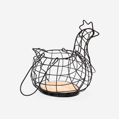 Canasta para Huevos en Forma de Gallina