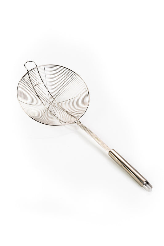 Colador de acero inoxidable de cocina tipo araña, diámetro 17 cm