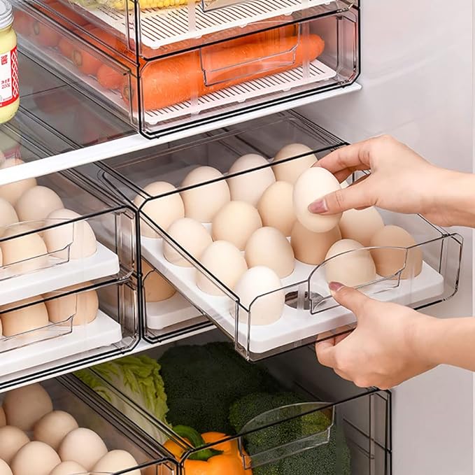 Organizador de 2 niveles para 32 huevos