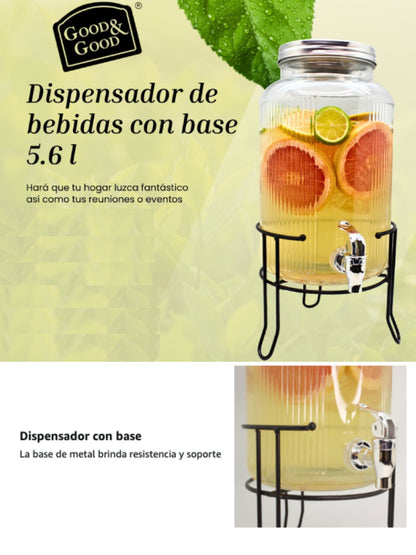 Dispensador de agua fría Good & Good 5.6 Litros con base de acero