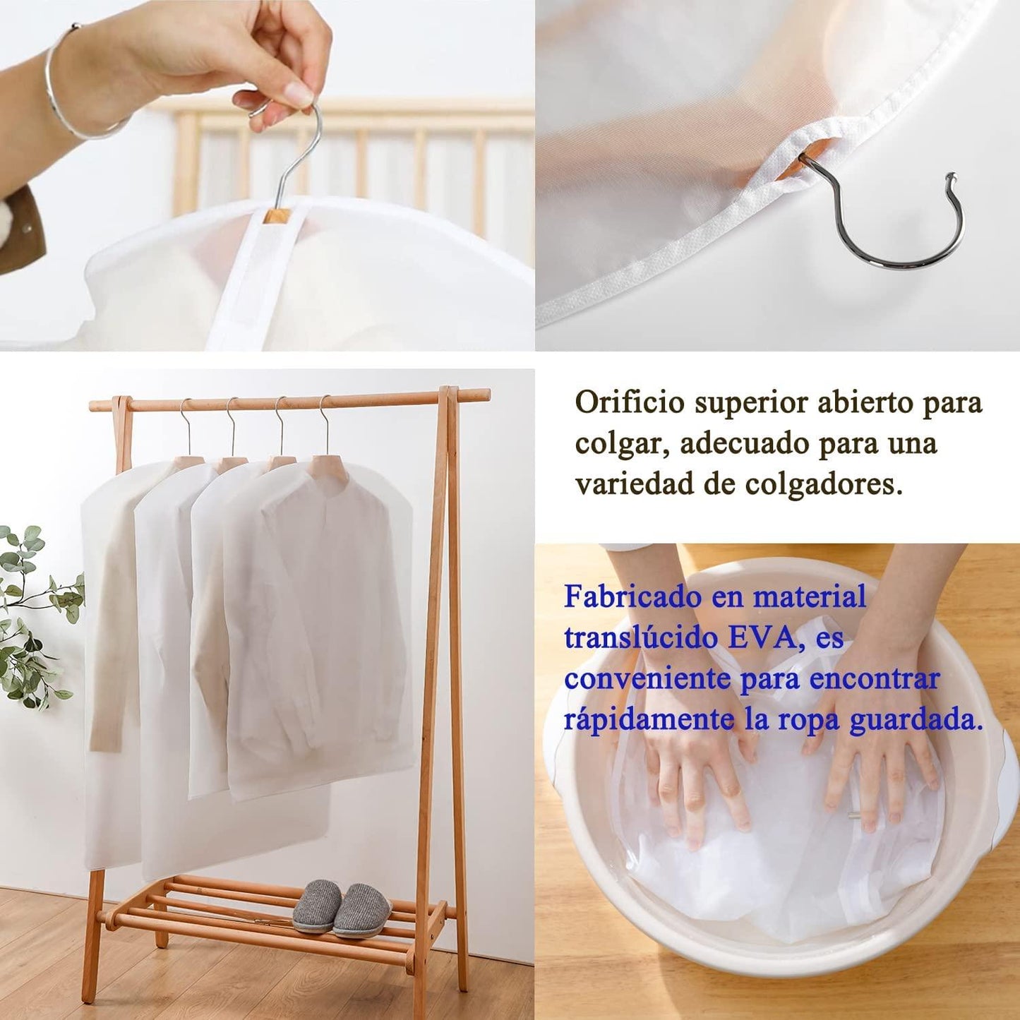 Set de 3 piezas Cubre Traje con Zipper