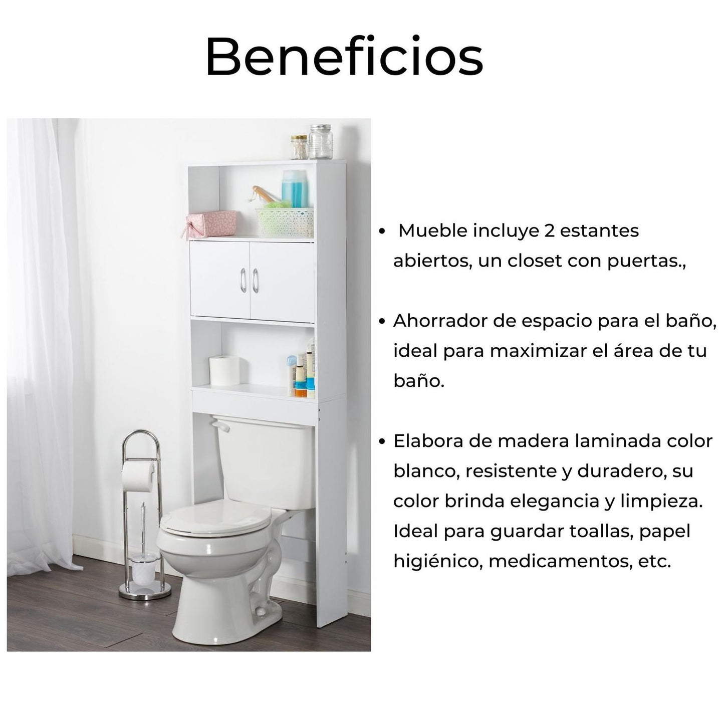 Mueble Organizador Multiusos Ahorrador De Espacio 3 Niv