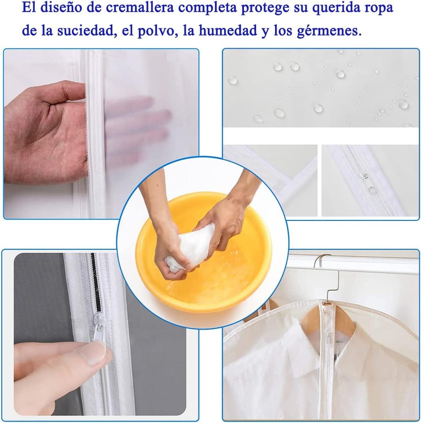 Set de 3 piezas Cubre Traje con Zipper