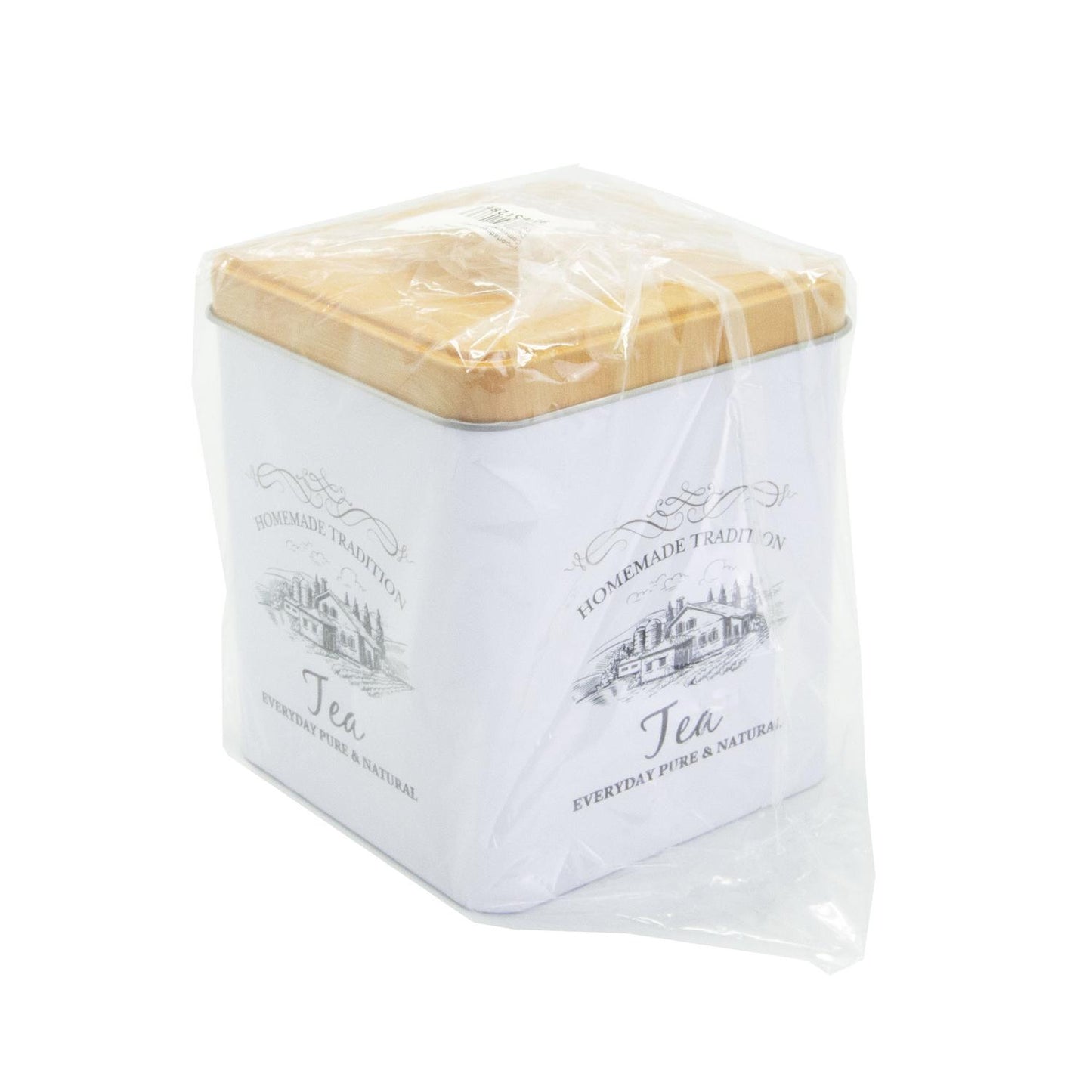 Recipiente de lata con tapa rectangular "Tea" 500 ml