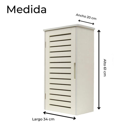 Gabinete, Armario Pared De Madera, Blanco