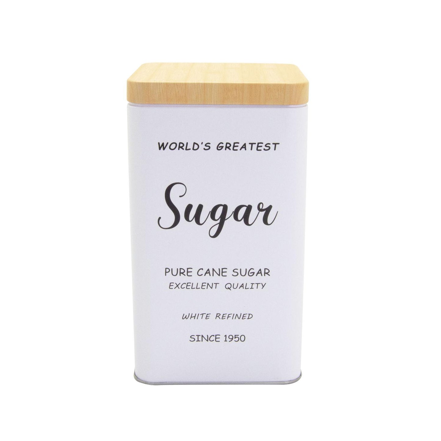 Recipiente de lata con tapa rectangular "Sugar" 1 L