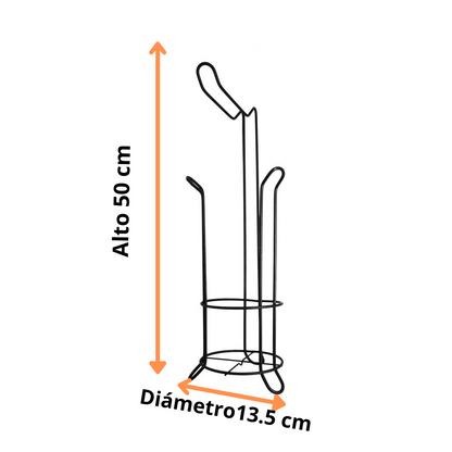Porta Rollos de Baño con Dispensador