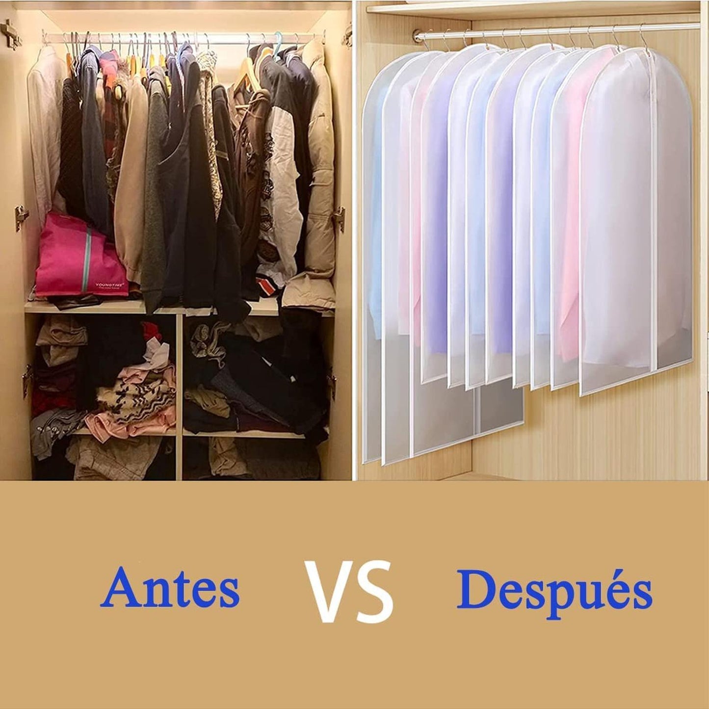 Set de 3 piezas Cubre Traje con Zipper