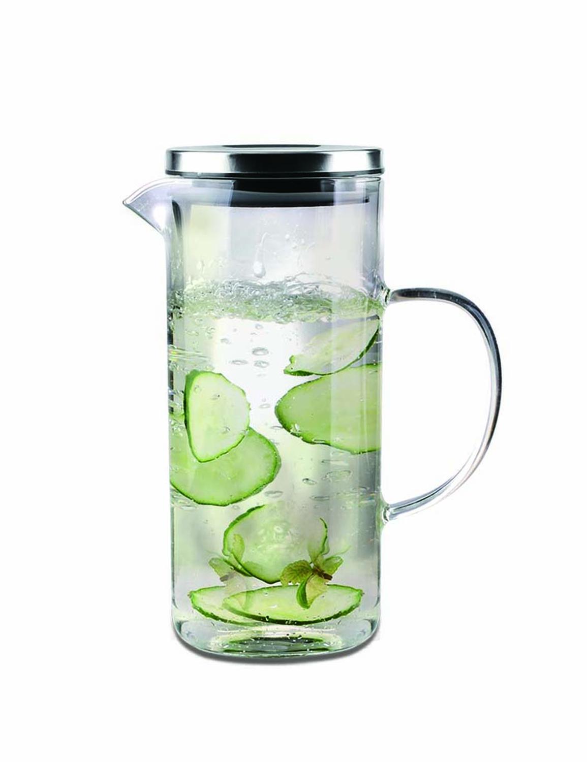 Jarra de Vidrio con Tapa Hermética 1.3L