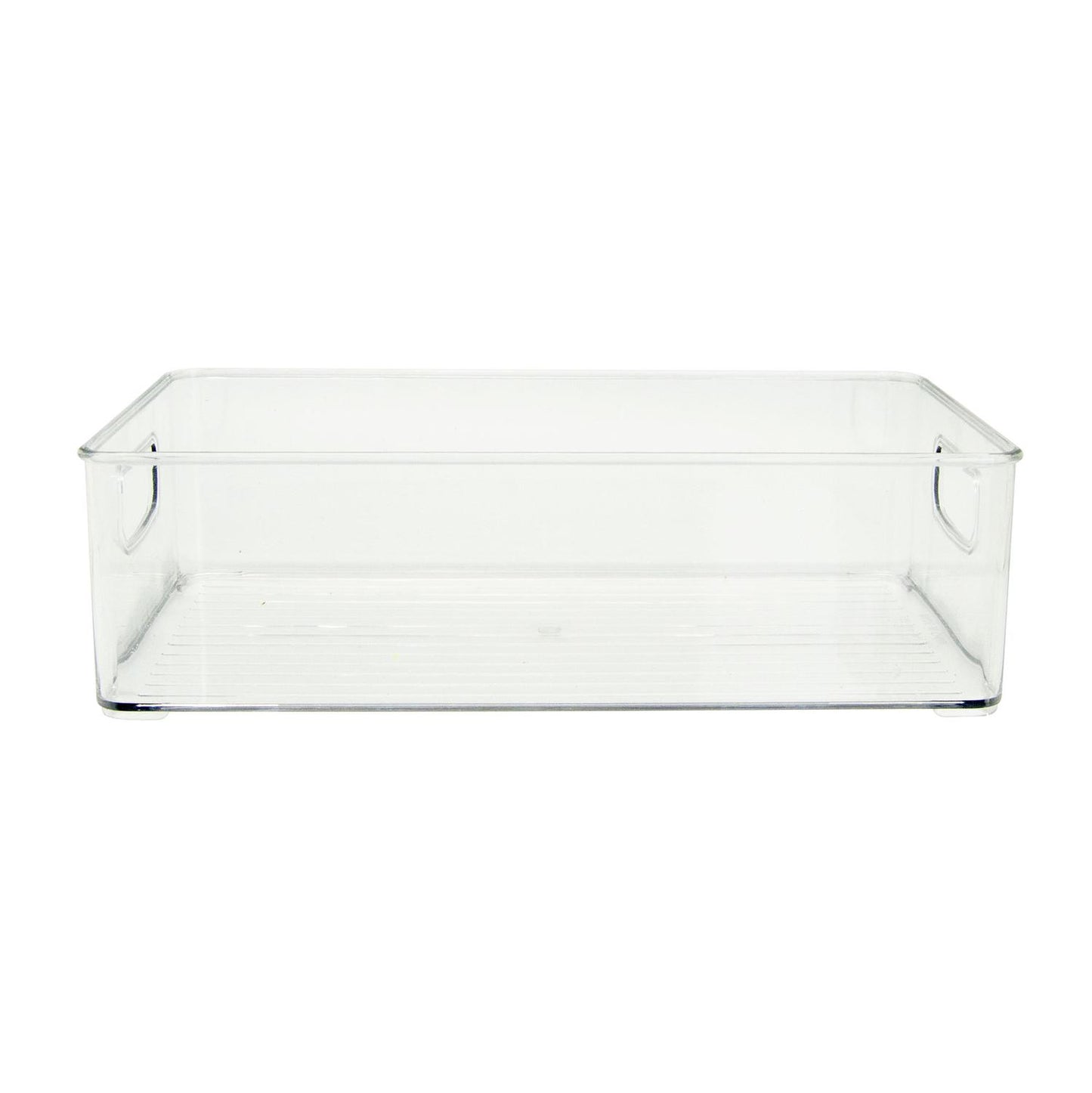 Caja organizadora con asas transparente 25 x 7 x 15 cm