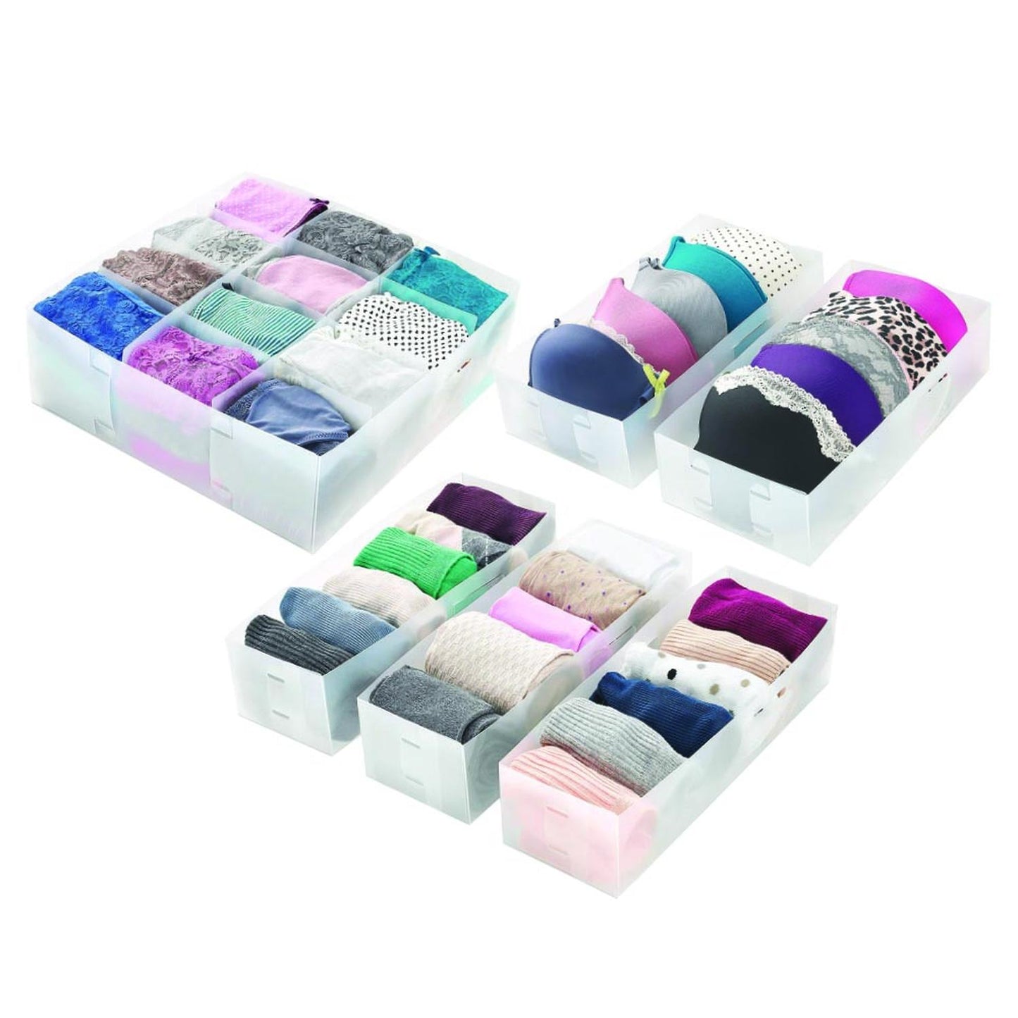 Kit organizador de ropa interior 6 piezas
