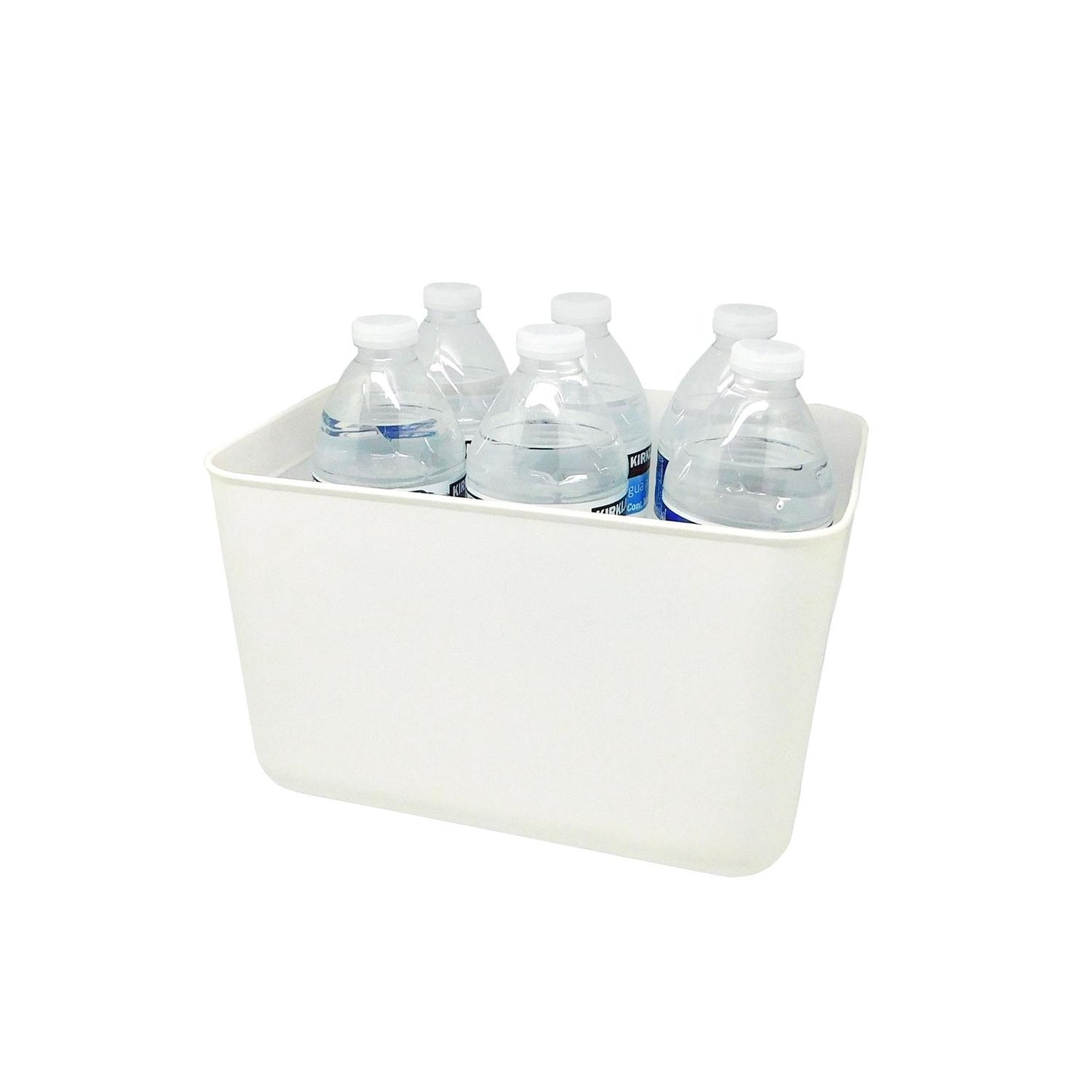 Caja chica con agarraderas y tapa transparente 25 x 15 x 18 cm