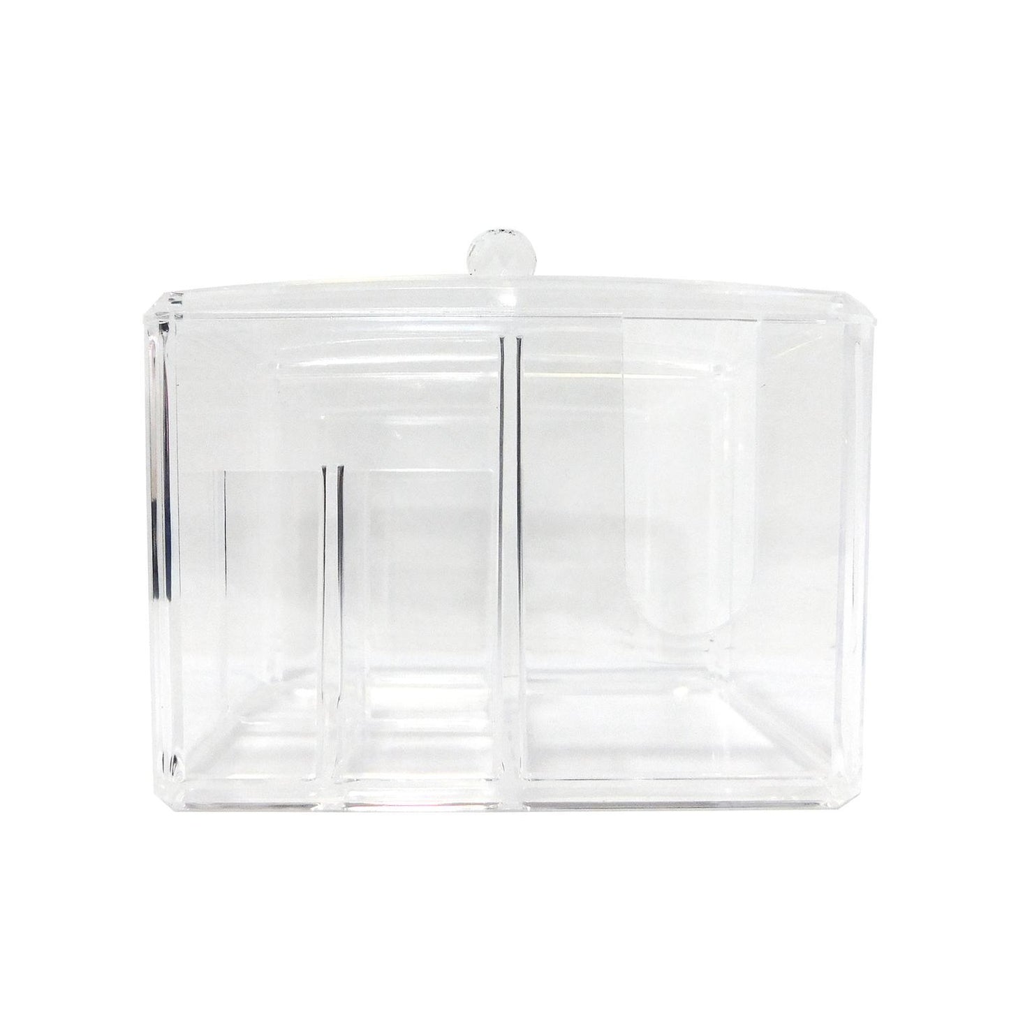 Caja de acrílico con tapa 4 divisiones