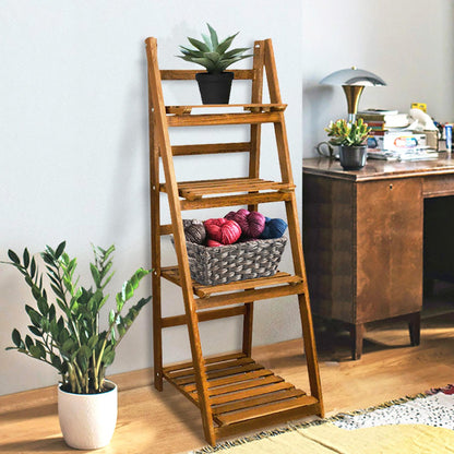 Mueble organizador escalera con 4 entrepaños