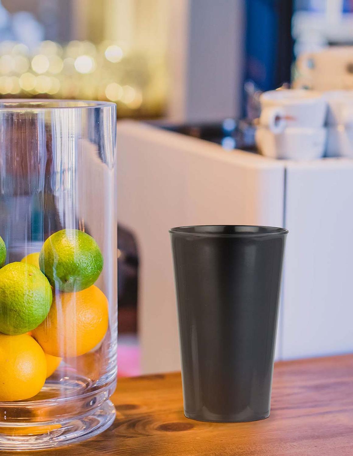 Vaso blanco de melamina 350 ml