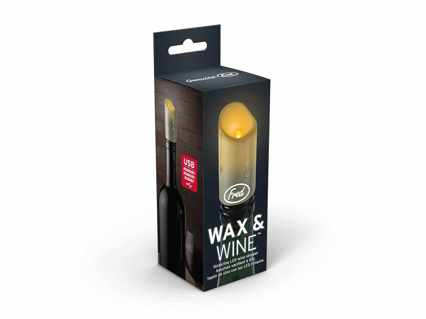 Tapón para Botella de Vino Wax & Wine 16x6x5cm