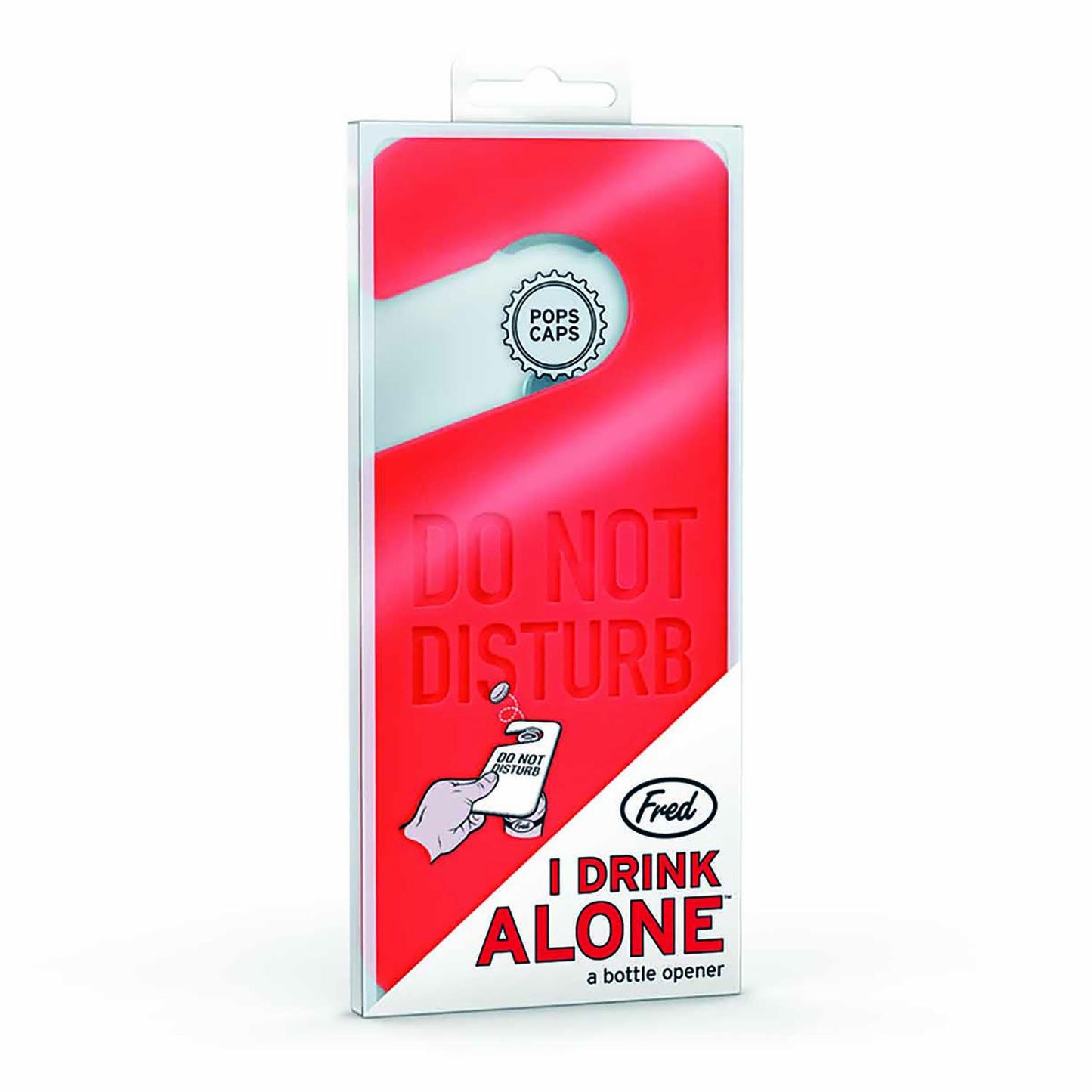 Destapador Drink Alone Rojo 16x7x1.5cm