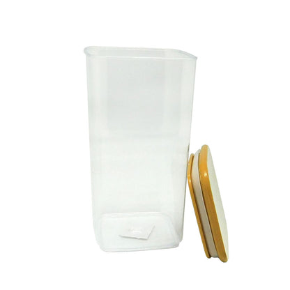 Recipiente de plástico con tapa de Bambú 1.3L