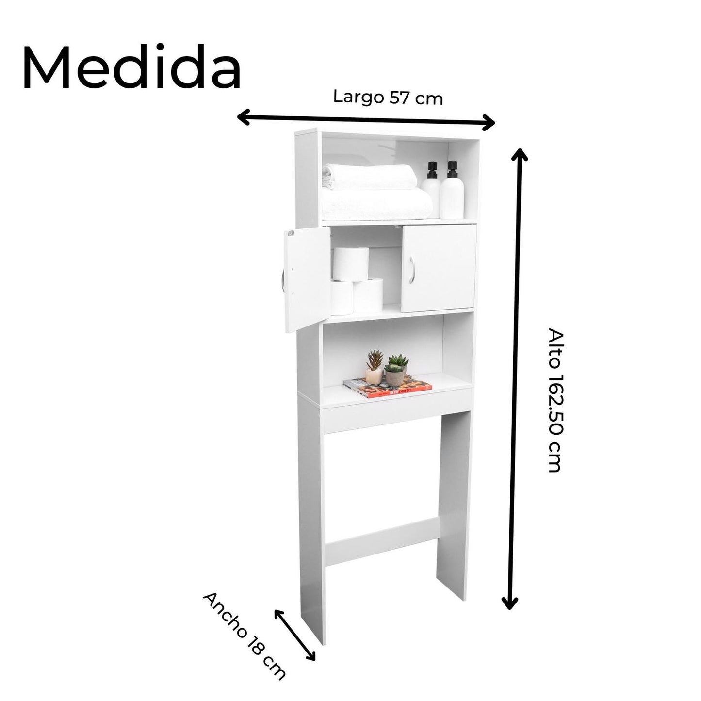 Mueble Organizador Multiusos Ahorrador De Espacio 3 Niv