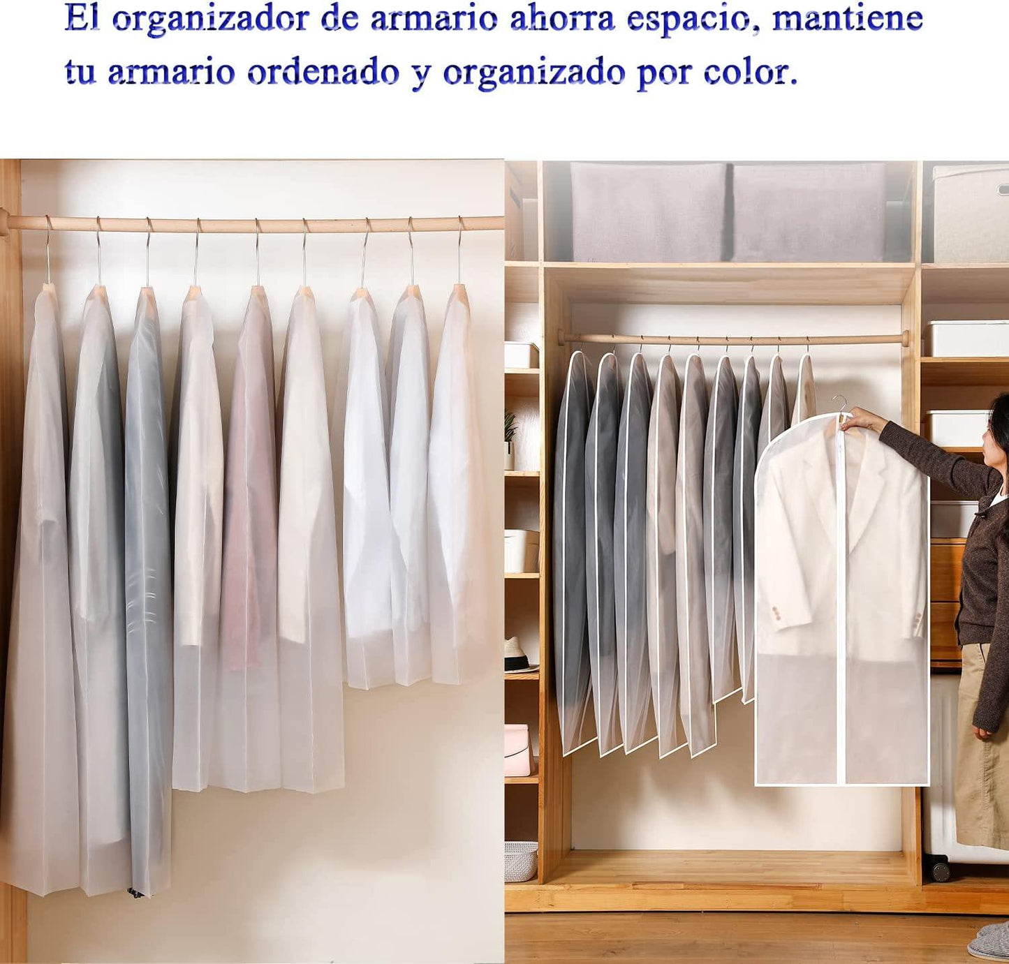 Set de 3 piezas Cubre Traje con Zipper