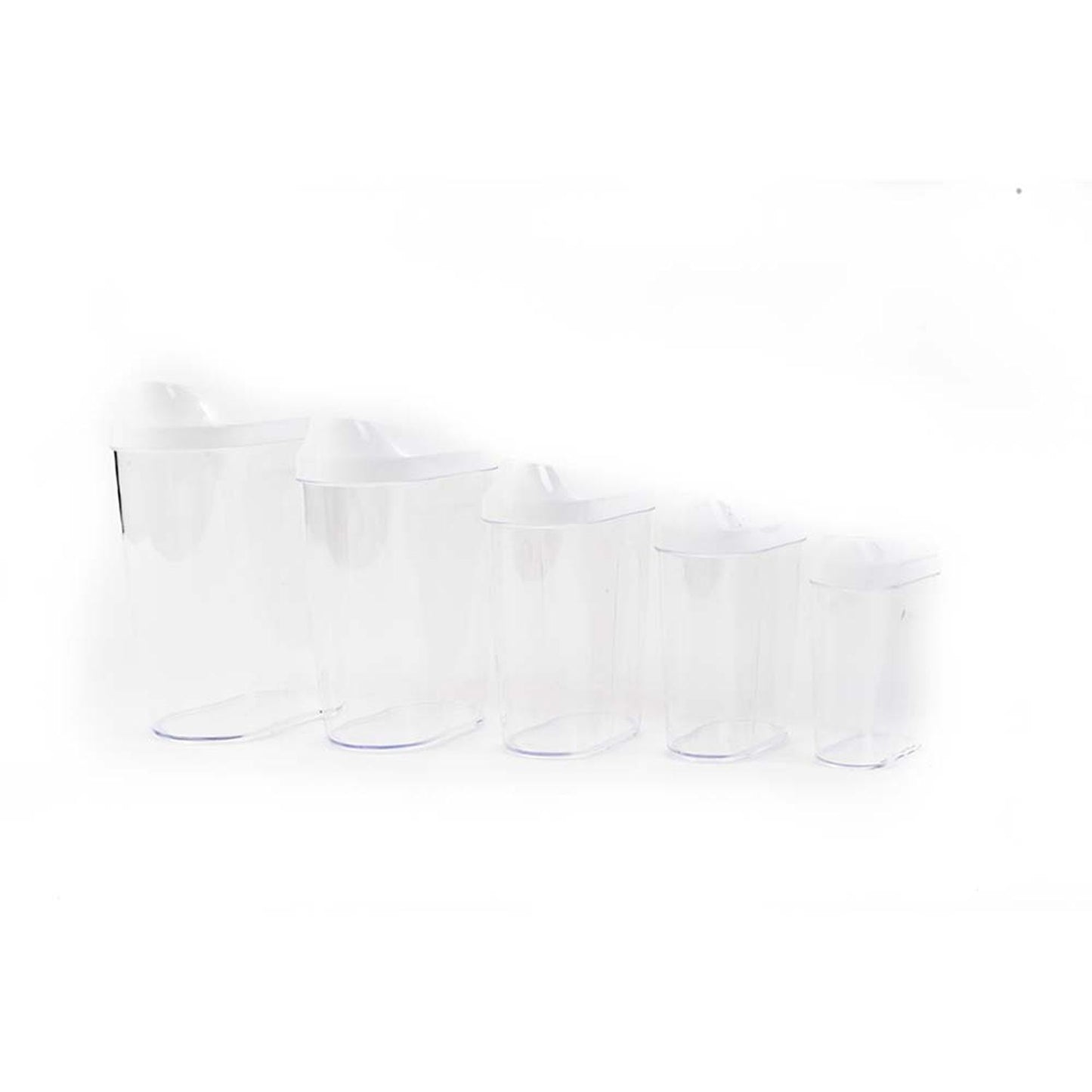 Set de 5 recipientes de plástico