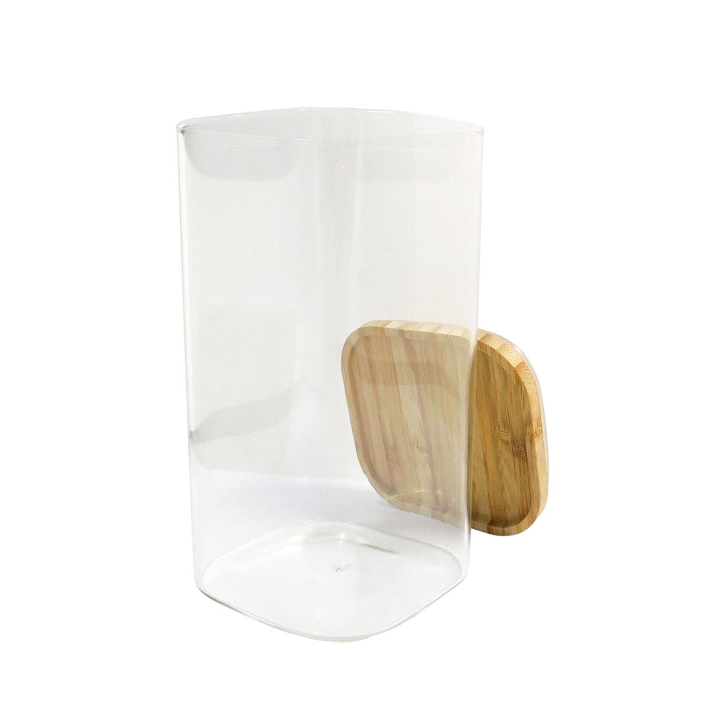 Recipiente con tapa hermética de bambú 1.4 L