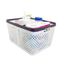 Cargar imagen en el visor de la galería, Canasta de plástico grande con asas 38.5 x 21 x 29 cm
