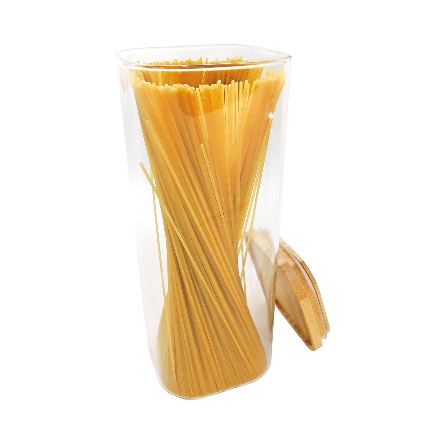 Recipiente con tapa hermética de bambú 1.9 L