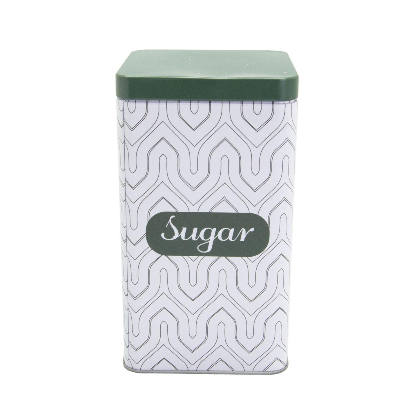 Recipiente de lata con tapa rectangular "Sugar"