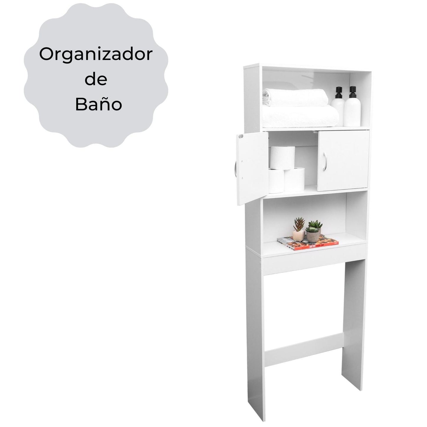 Mueble Organizador Multiusos Ahorrador De Espacio 3 Niv