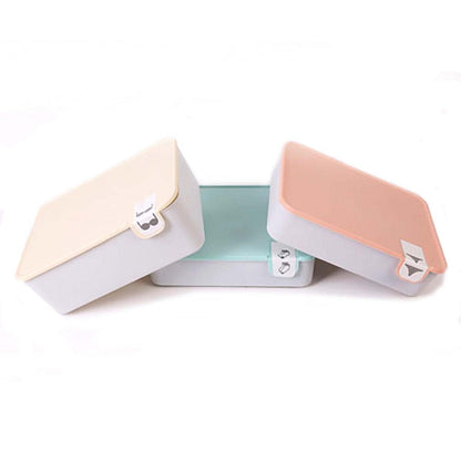 Set de 3 Cajas con tapa organizadoras para ropa interior